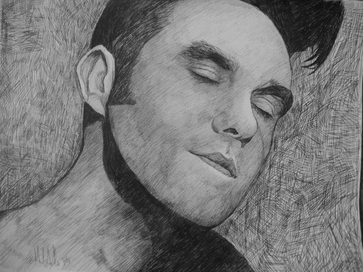 Painting of Morrissey